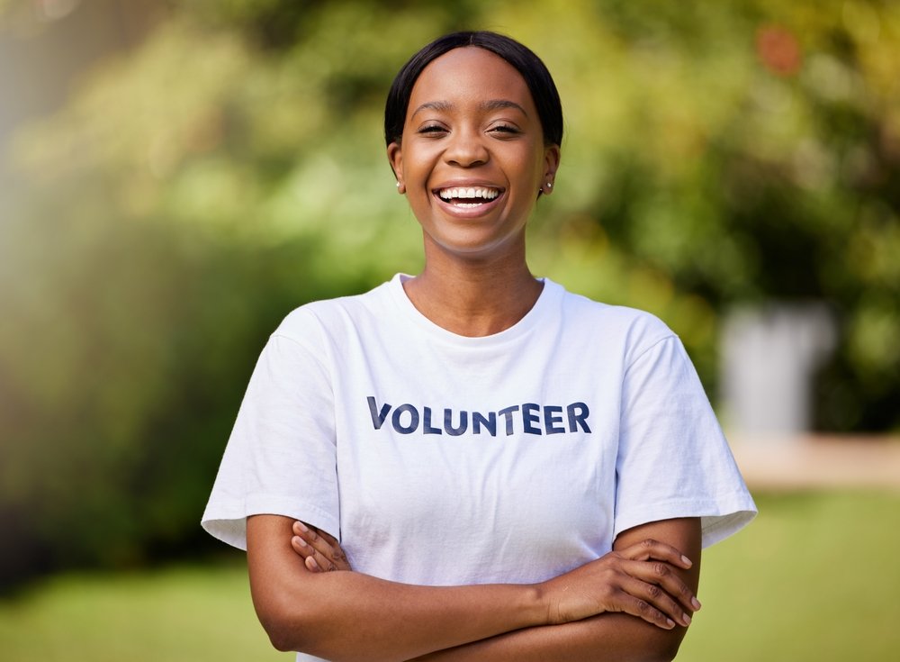female volunteer at phwash foundation